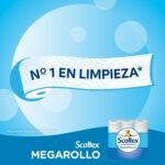 Papel higiénico Scottex Megarollo (rollo doble) 48 rollos = 96 rollos regulares