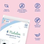 Natulim - Detergent Strips for Washing Machine (150 Washes) - Includes Softening Effect, Eco-Friendly, Hypoallergenic, Made in Spain - Clean and Soft Clothes Without Mousing the Planet (Floral) - 3