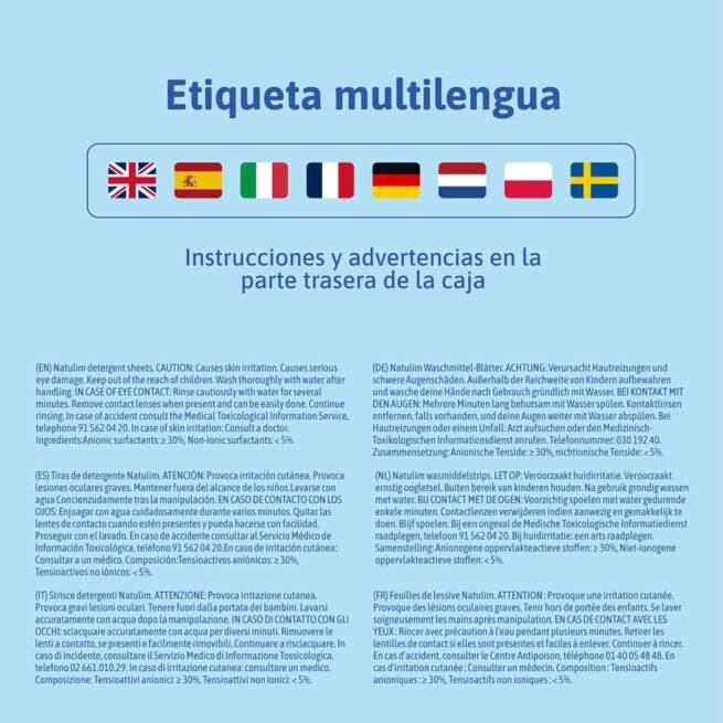 Natulim - Detergent Strips for Washing Machine (150 Washes) - Includes Softening Effect, Eco-Friendly, Hypoallergenic, Made in Spain - Clean and Soft Clothes Without Mousing the Planet (Floral) - 3